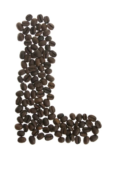 Coffey litery l — Zdjęcie stockowe