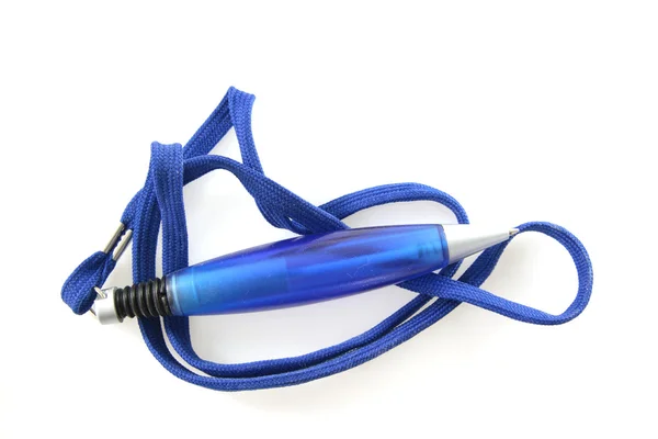 Plast blå pennaplastové modré pero — Stockfoto