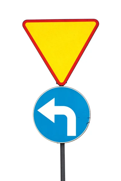 Üçgen trafik işaretleri — Stok fotoğraf