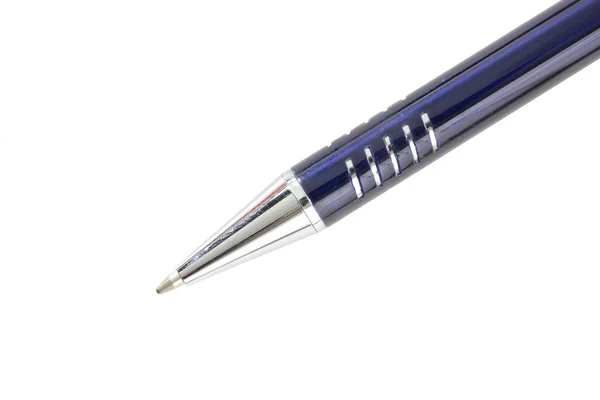 Metallic Penna Isolerad Vit Bakgrund — Stockfoto