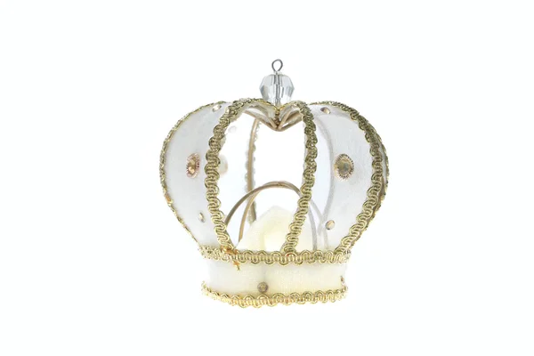 Golden Crown Clipping Path — Stock Photo, Image