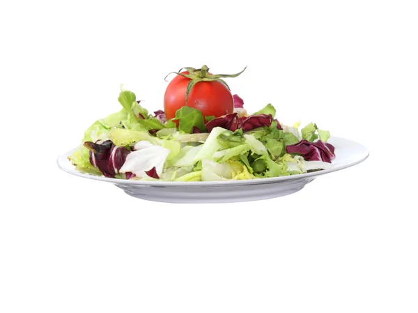 Salada vegetariana com tomate — Fotografia de Stock