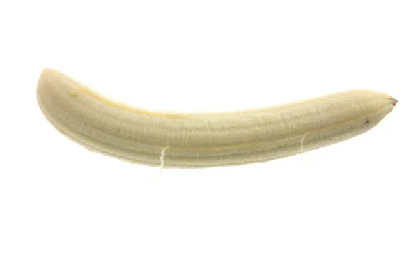 Cibo correlato: Banana isolata su bianco — Foto Stock