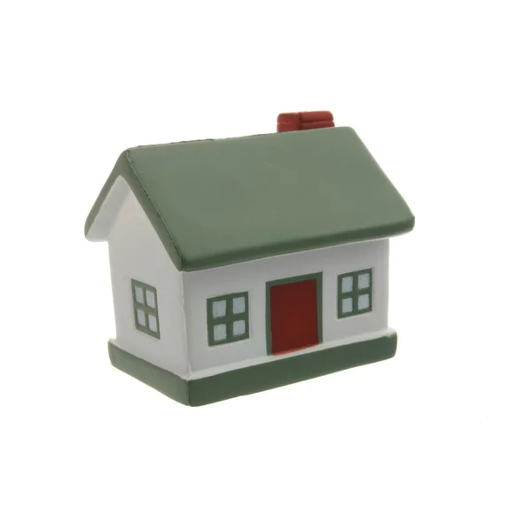 Modelo Casa Pequena Isolado Fundo Branco — Fotografia de Stock