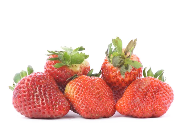 Fresh Tasty Strawberries White Background — Stock Photo, Image