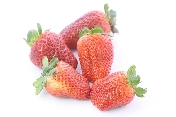 Strawberries over white background — Stock Photo, Image