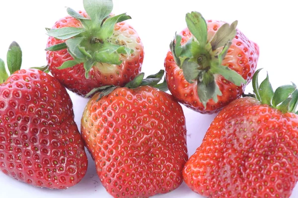 Strawberries over white background — Stock Photo, Image