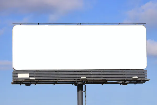 Billboard Tło Pochmurne Niebo — Zdjęcie stockowe