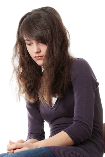 Joven adolescente mujer con depresión Fotos de stock libres de derechos