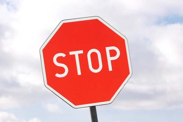 Road sign - stop — Stock Photo, Image