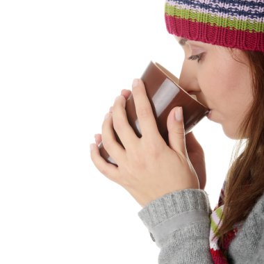 sıcak bir şeyler içmeye