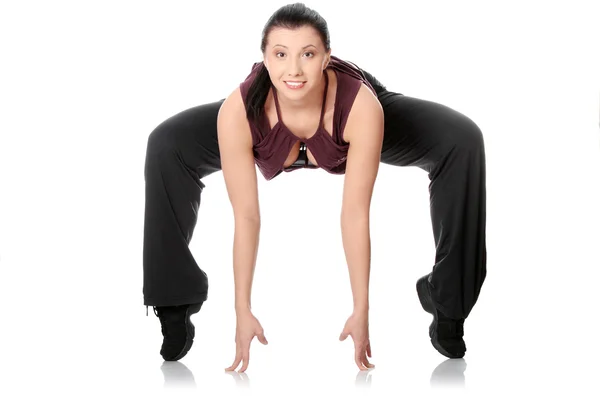 Mujer joven haciendo ejercicio —  Fotos de Stock