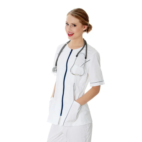 Женщина-врач или медсестра — стоковое фото