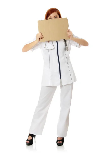 Disoccupato medico femminile — Foto Stock