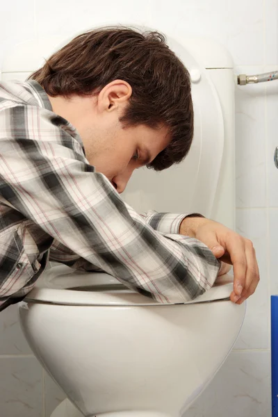 Man vomiting — Stock Photo, Image