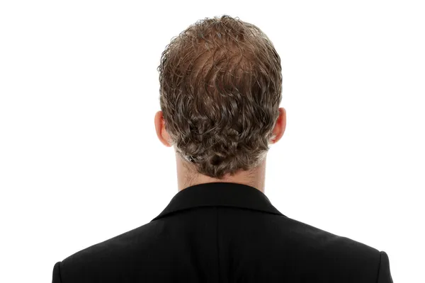Back portrait of young businessman — Stock Photo, Image