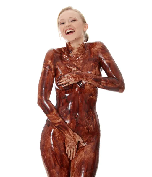 Corpo de chocolate — Fotografia de Stock