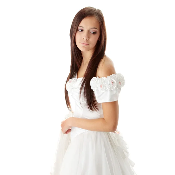 Jovem bela noiva caucasiana — Fotografia de Stock