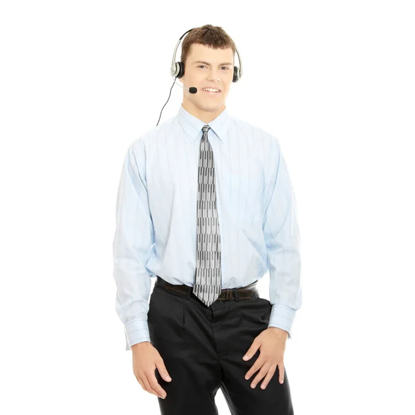 Charming customer service operator — Stock Photo, Image