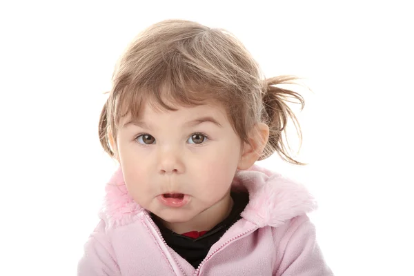 Портрет двухлетней девочки — стоковое фото