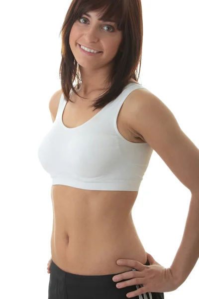Menina fitness magro — Fotografia de Stock