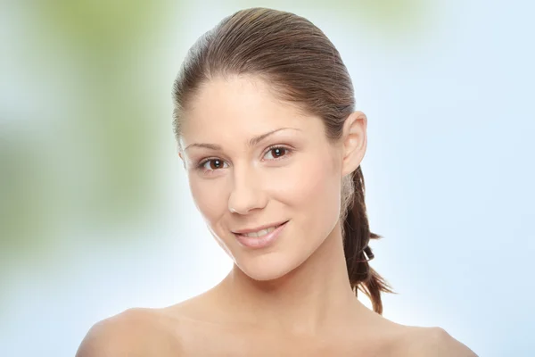 Close-up of beautiful woman face — Stock Photo, Image