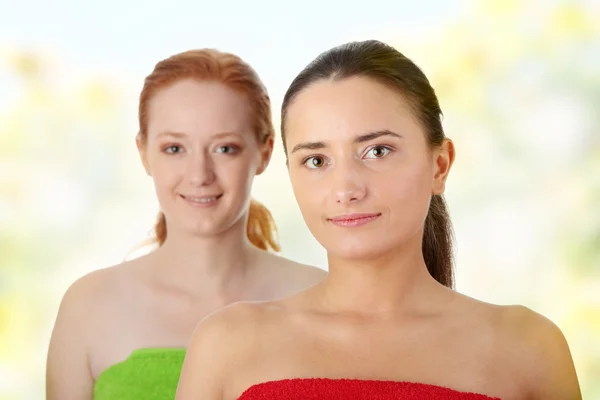 Spa - Porträt zweier Frauen — Stockfoto