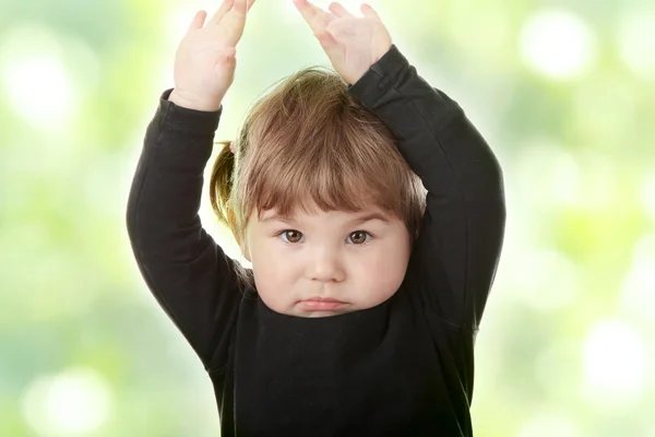Portrait of a 2 year old girl — Stock Photo, Image