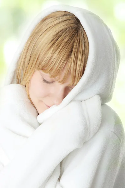 Woman after bath — Stock Photo, Image