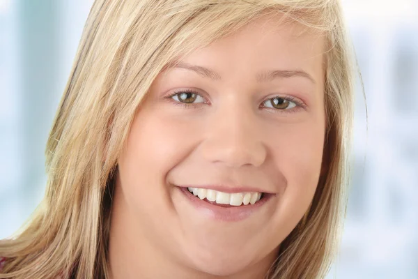 Teen blond student portrait — Stock Photo, Image