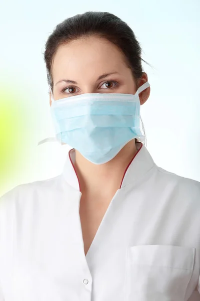 Concetto AH1N1 - giovane infermiera — Foto Stock