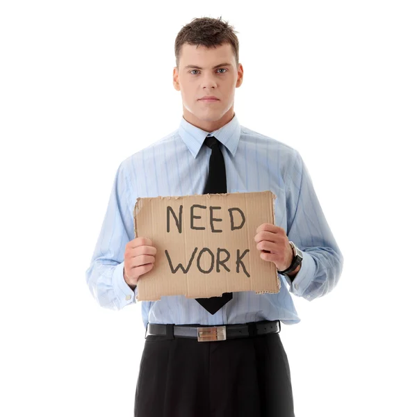 Unemployed businessman — Stock Photo, Image