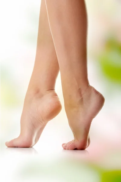 Long pretty woman legs — Stock Photo, Image