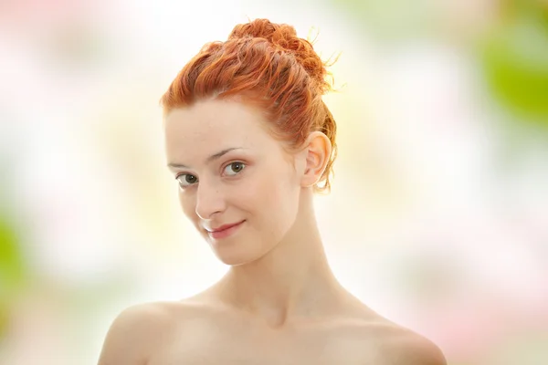 Kızıl saçlı portre — Stok fotoğraf