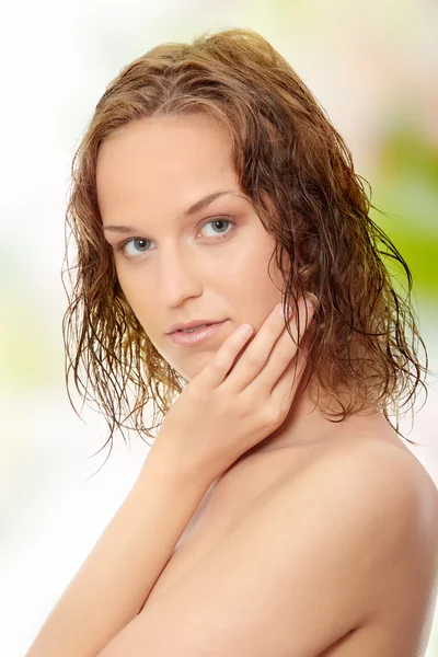 Portrait of the attractive girl — Stock Photo, Image