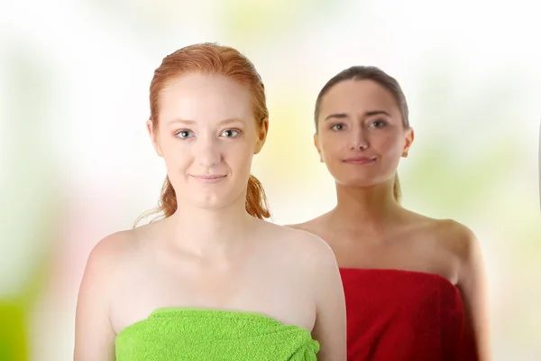 Spa - portrait of two woman — Stock Photo, Image