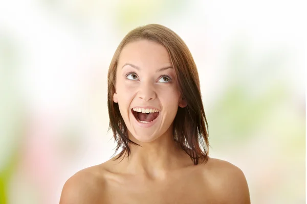 Surprised teen woman — Stock Photo, Image