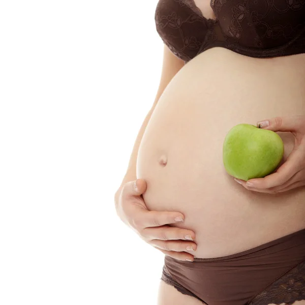 Belly of a pregnant woman — Stock Photo, Image