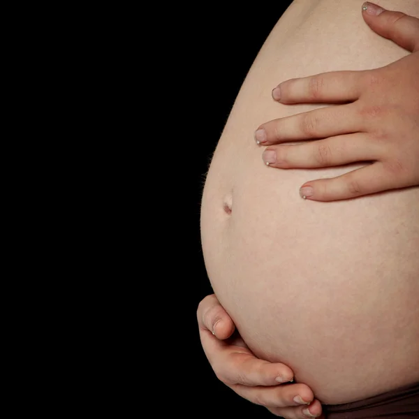 Живіт вагітної жінки — стокове фото
