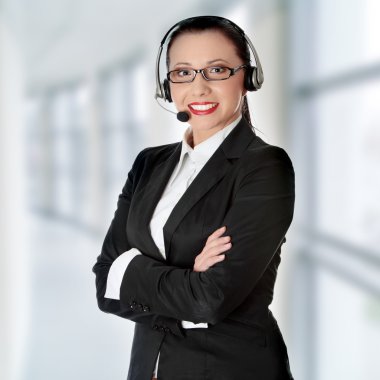 Call center worker clipart