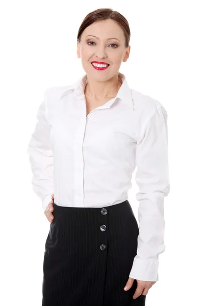 Mujer de negocios sonriente . —  Fotos de Stock