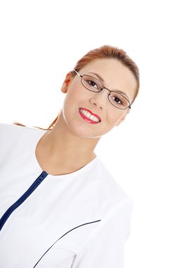 Female ophthalmologist clipart