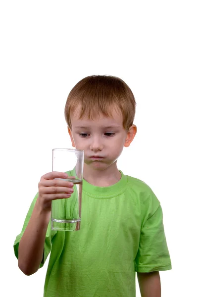 Stock image Boy with a glass of water