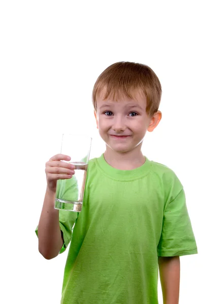 stock image Boy with a glass of water