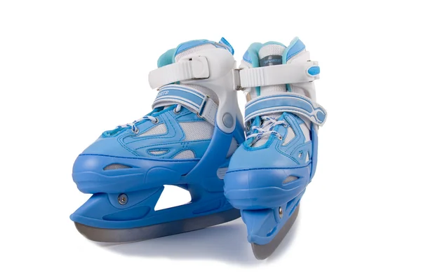 Blauw kinderen schaatsen — Stockfoto