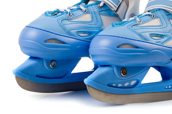 蓝色儿童溜冰鞋 — 图库照片