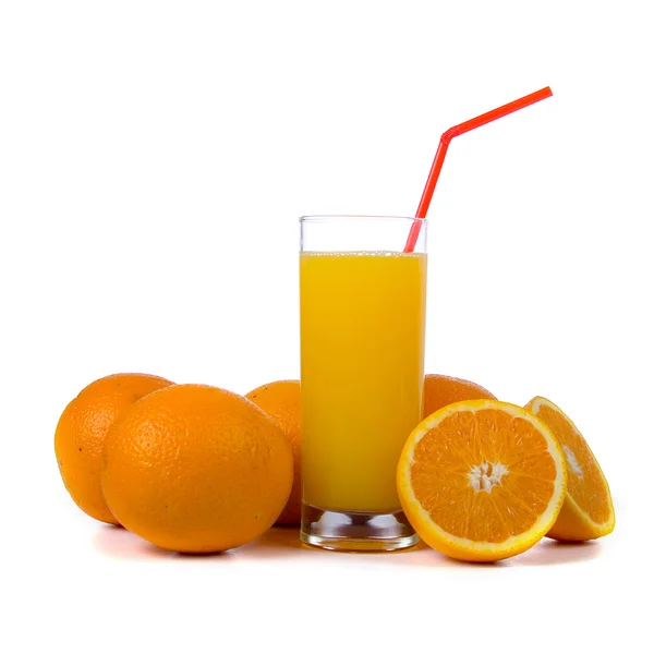 Orange Juice Isolated White Background — Stock Photo, Image