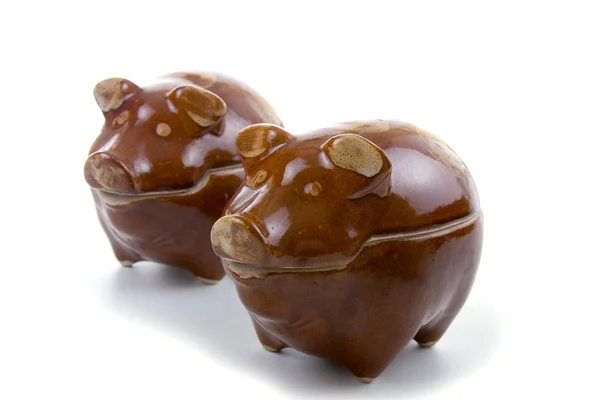 Keramische piggy potten — Stockfoto