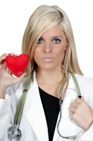 Жіночий кардіолог — стокове фото