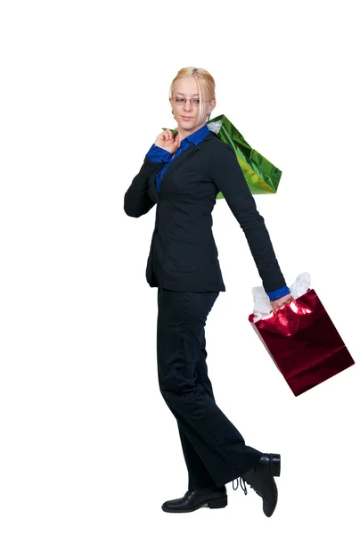 Mulheres sacos de compras — Fotografia de Stock
